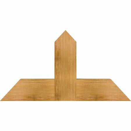 Ekena Millwork Portland Rough Sawn Timber Gable Bracket, Western Red Cedar, 36"W x 19"H x 4"D x 6"F, 13/12 Pitch GBW036X19X0406POR00RWR